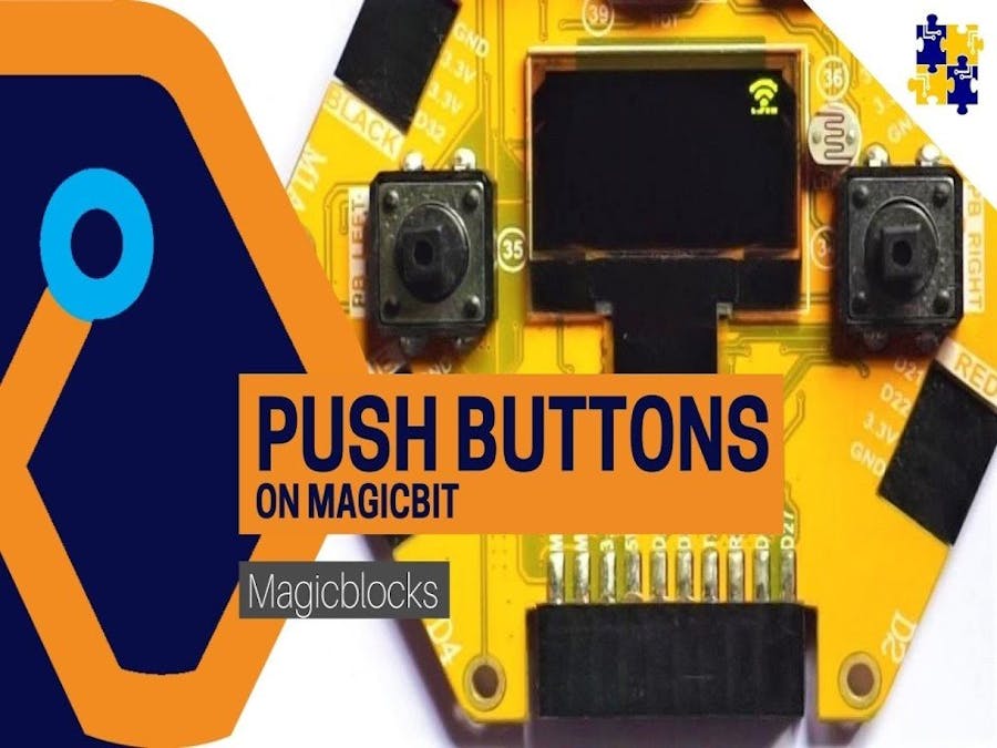 Use Push Buttons on your Magicbit [Magicblocks]