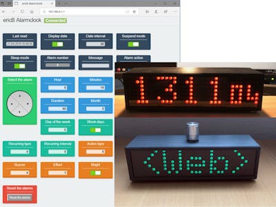 Alarm Clock with Web Interface, wake up light, temp. & more