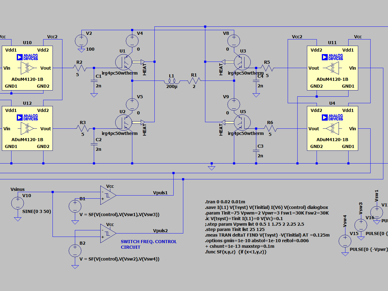 LTspice Inverter Simulation With Thermal Effects - Hackster.io