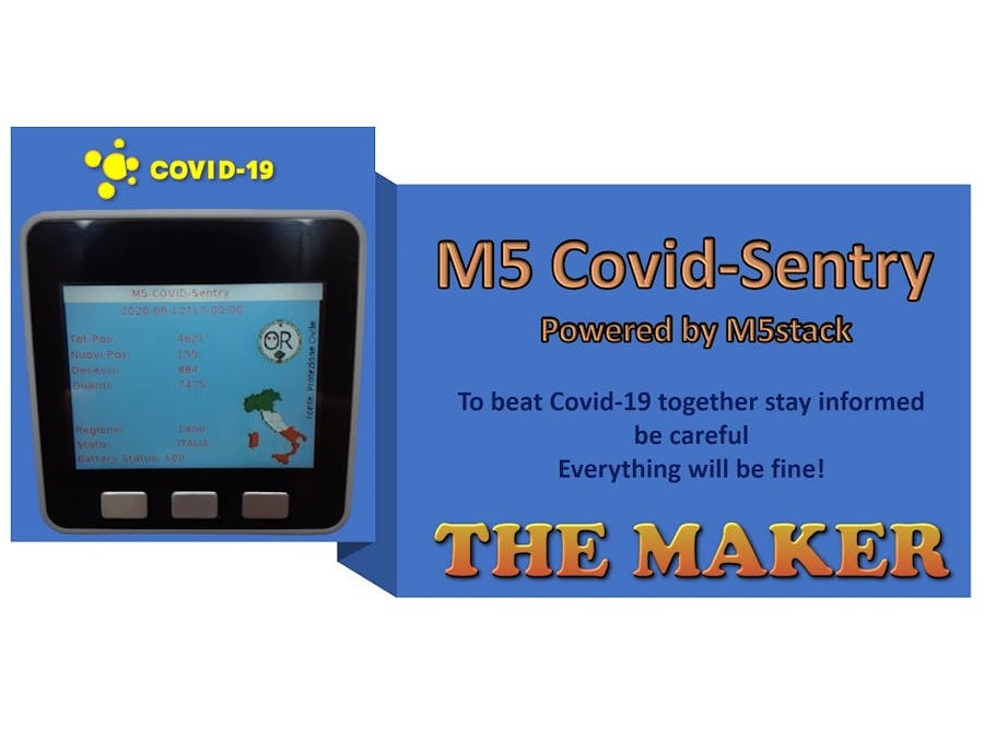 M5 Covid-Sentry a Covid-19 disease monitor