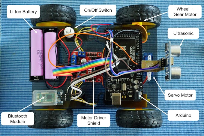 Smartphone Controlled Arduino Car with Auto-Mode - Arduino Project Hub