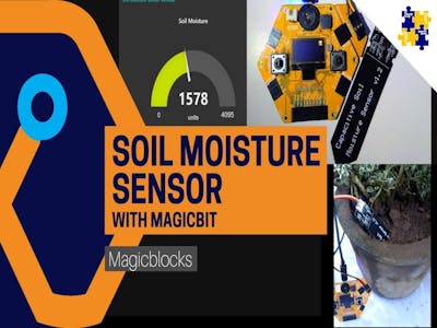 Use Soil Moisture Sensor with Magicbit [Magicblocks]
