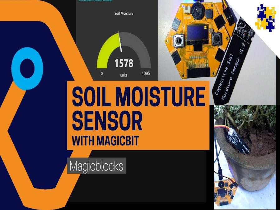 Use Soil Moisture Sensor with Magicbit [Magicblocks]