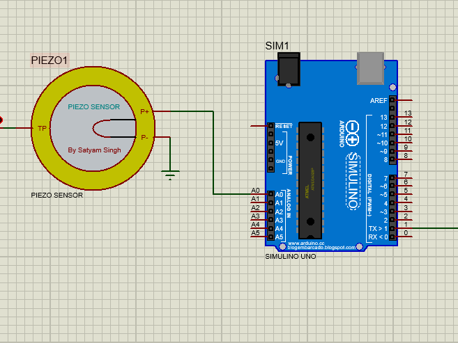 PiezoElectric Sensor Simulation In Proteus - Hackster.io