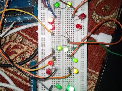 Seven Segment display with leds