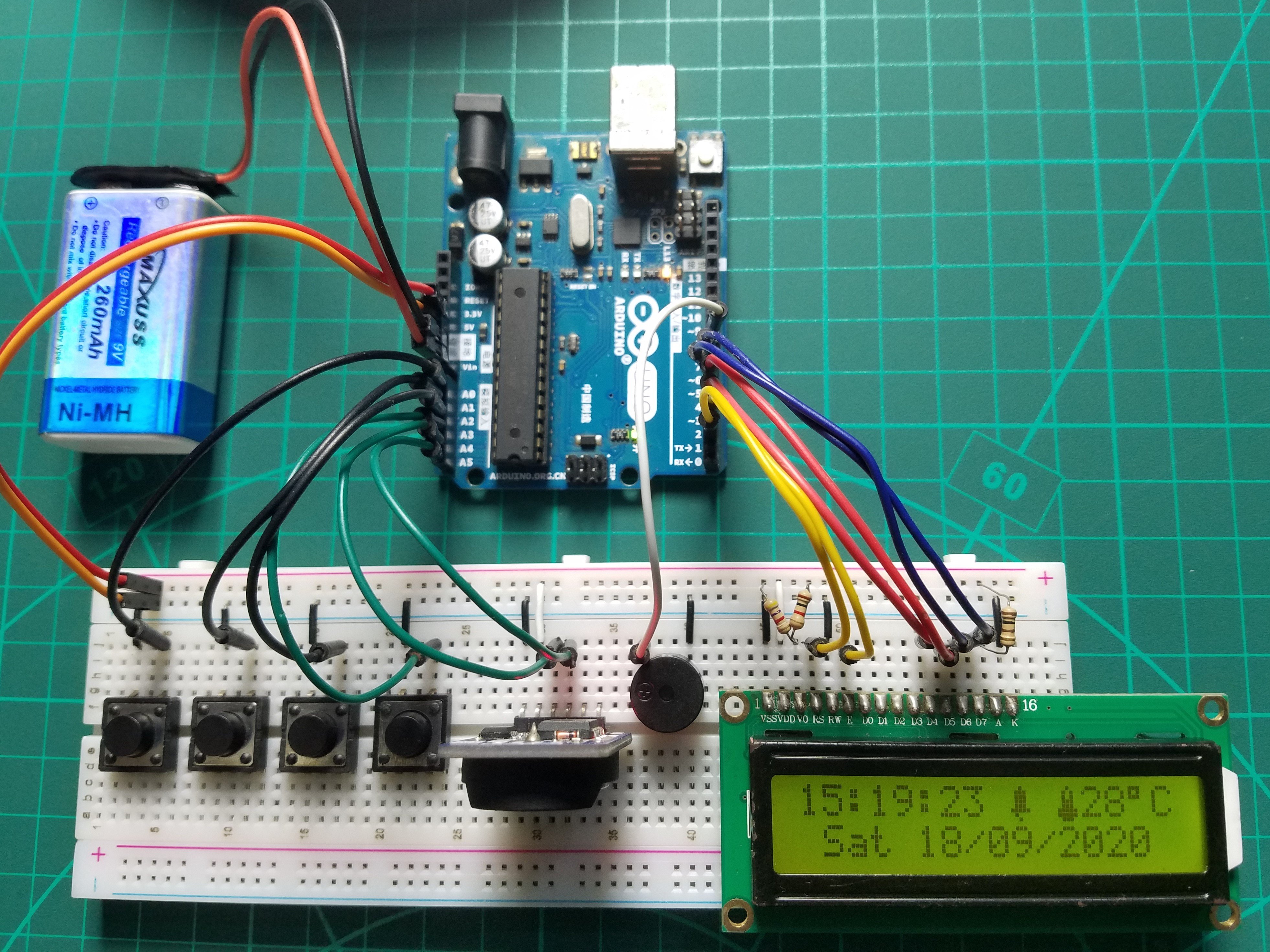 Real Time Clock With Alarm - Arduino Project Hub