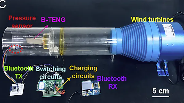 The Light Breeze You Make While Walking Causes This Small Device to ...