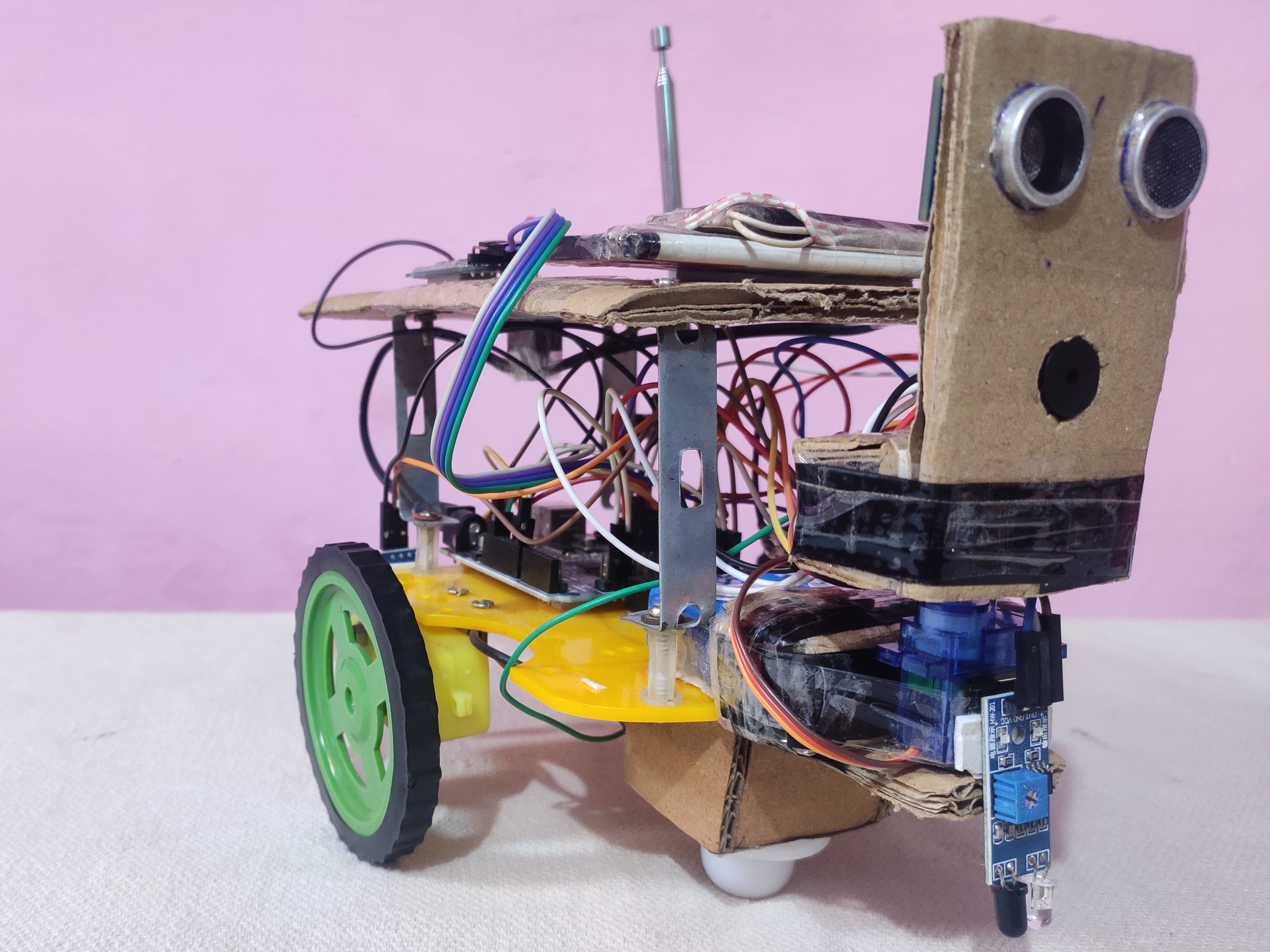 Auto Obstacle Avoidance & Table Edge Detection Robot - Hackster.io