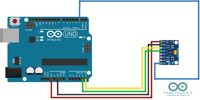 Simple 2-axis Servo Robotic Arm controlled by MPU-6050 - Arduino ...