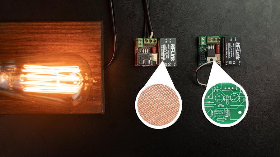 No PCB WiFi Smart Switch W/ ESP8266 and Ubidots