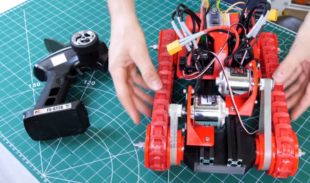 A 3D-Printed Tank Track System That You Can Use on Your Own Robots