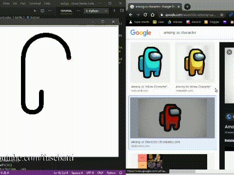 Drawing Among Us Character in Python! 