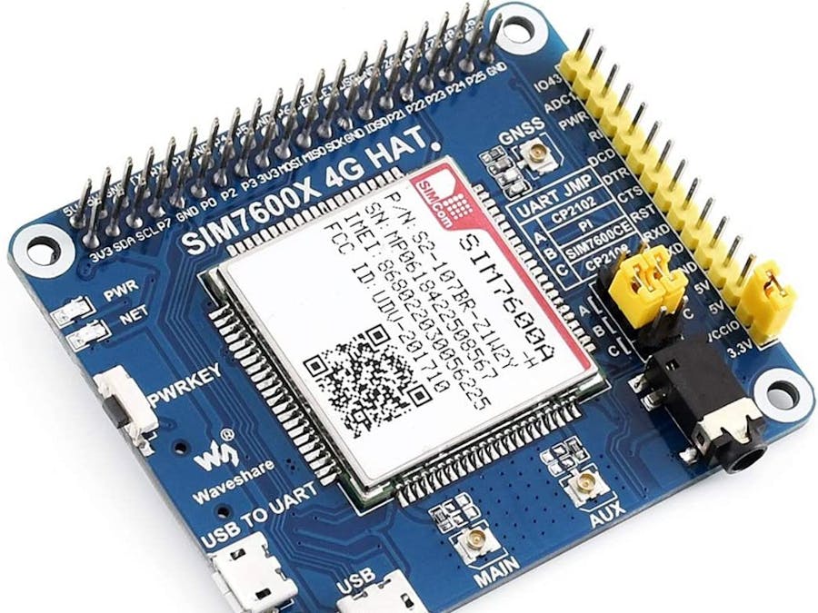 SIM7600-A Raspberry Pi 4G Hat & Telnyx IoT SIM Setup