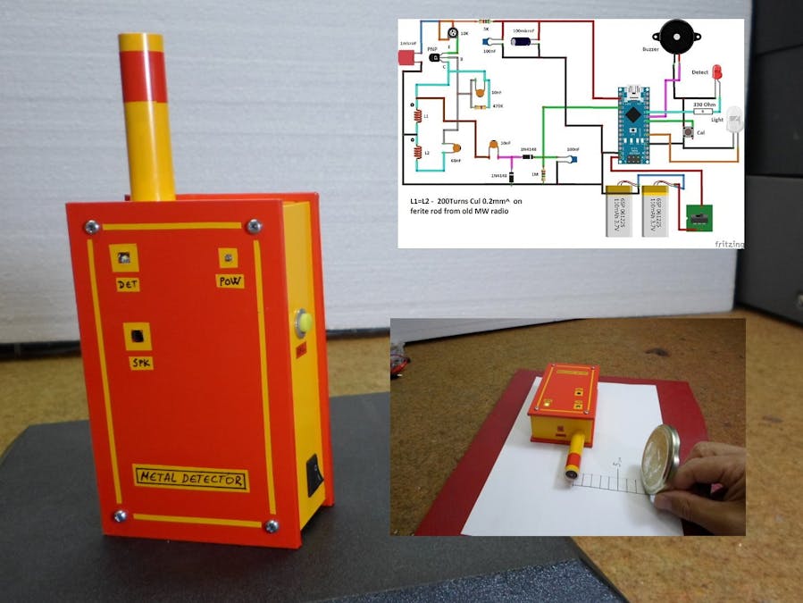 Diy Pin Pointer Metal Detector Arduino Project Hub