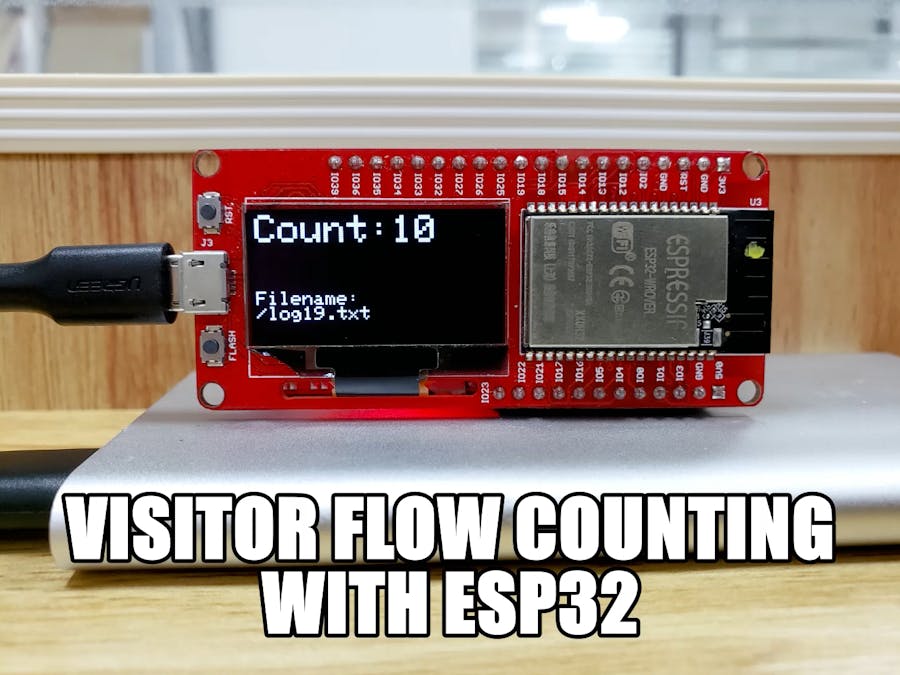 Visitor Flow Rate Counting With ESP32
