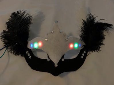 Light Sensing Masquerade Mask