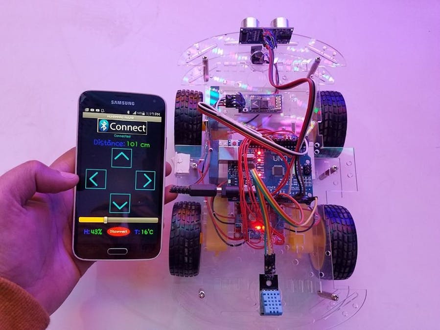Arduino Robot Car Control using HC-05 Bluetooth