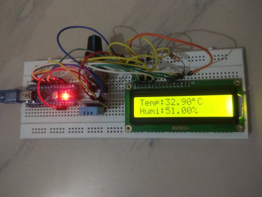 Arduino DHT11 Humidity and Temperature sensor