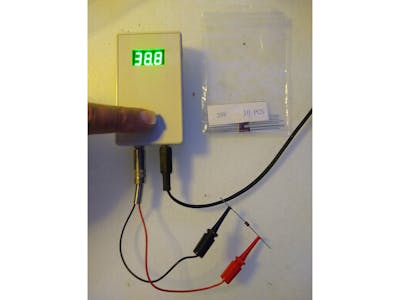 Measuring a Zener Diode breakdown voltage