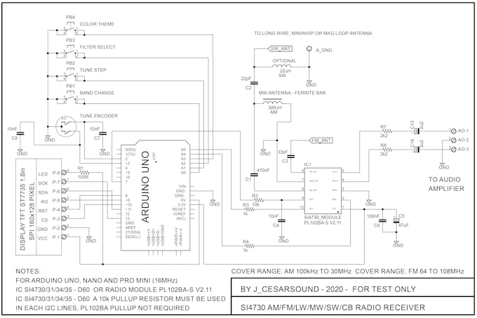 AM/FM/SW Radio Receiver - Si4730 / Si4735 - Arduino Project Hub