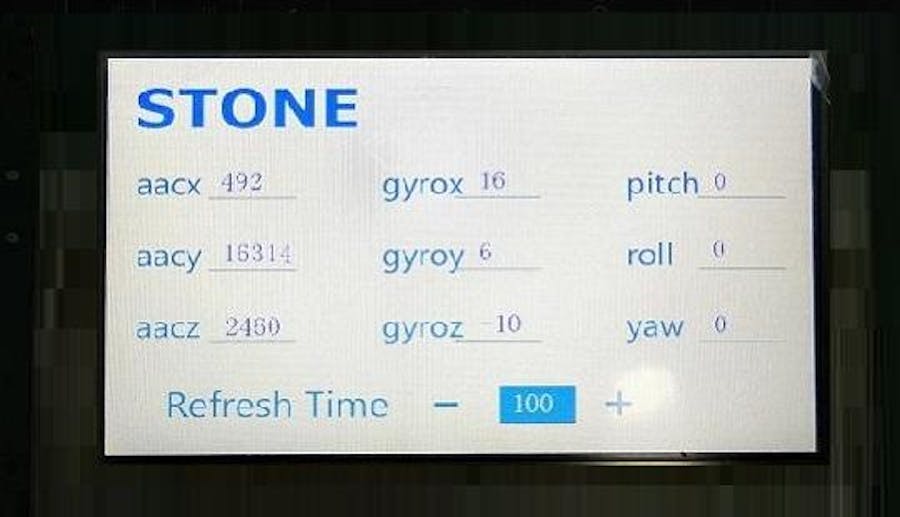 Stone Lcd + Acceleration Gyroscope Sensor