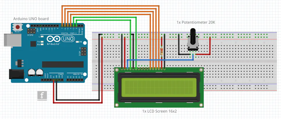 How to use LCD screen 16x2 - Arduino 