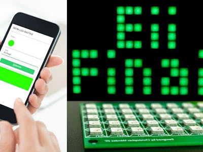 DIY Internet Controlled Smart LED Matrix Circuit Diagram