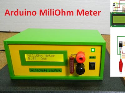 DIY Miliohmmeter for Measure Low Value Resistances