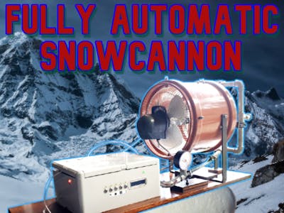 DIY fully AUTOMATIC and WEBBASED SNOWCANNON