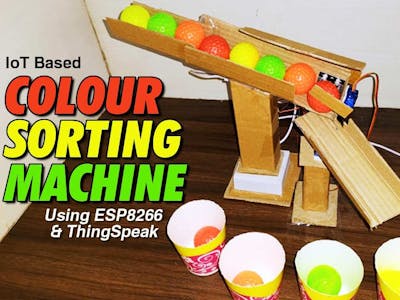 IoT Based Color Sorting Machine using ESP8266 and ThingSpeak