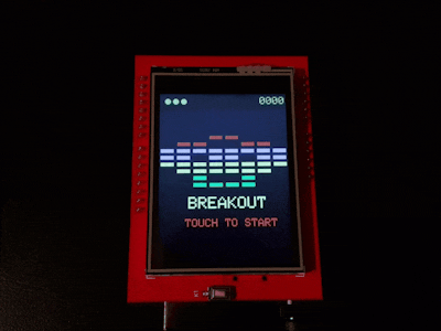 Arduino Touch Breakout Game