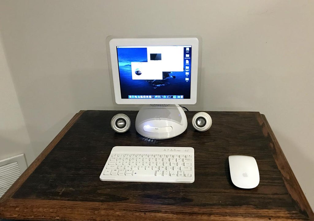 Using an Intel NUC to Build a Miniature iMac G4 “Lamp” That