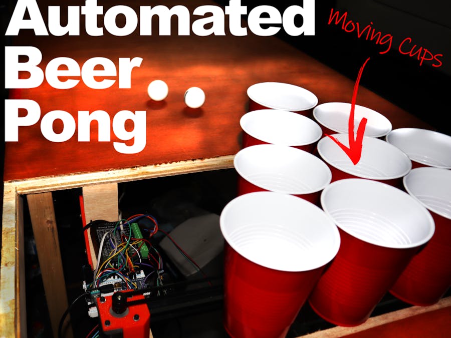 Automated Beer Pong Game - Moving Cups!