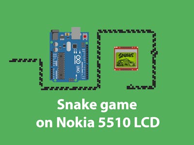 snake game on nokia 5510 lcd hackster io