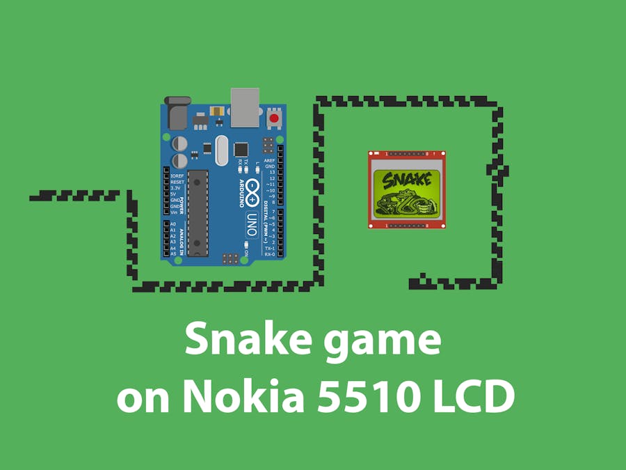 Snake Game on Nokia 5510 LCD