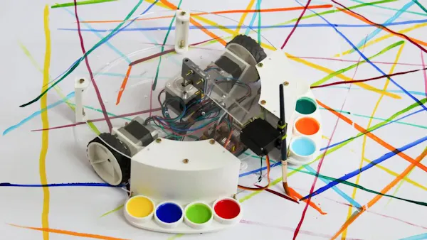 Arduino-Powered Robot Paints Pretty Random Patterns - Hackster.io