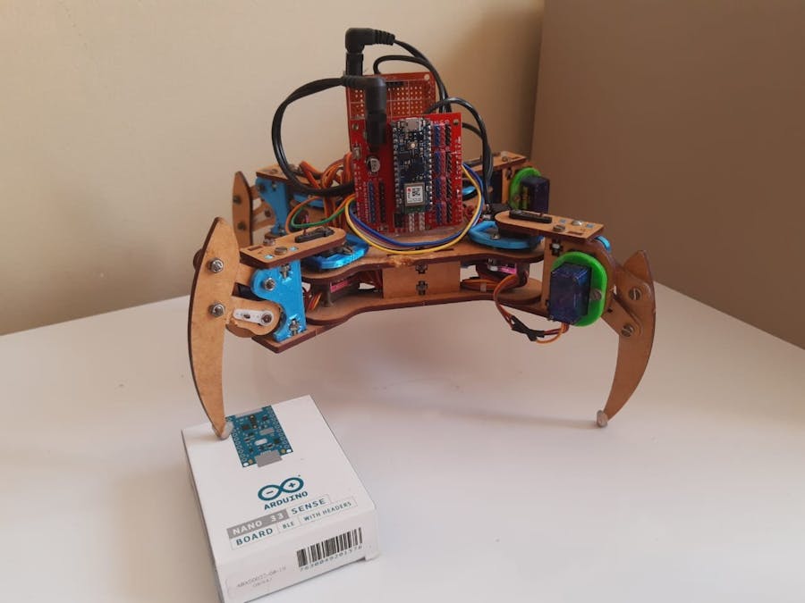 Quadruped with Arduino Nano 33 BLE Sense