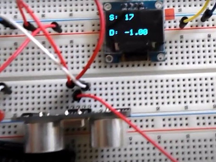 Arduino Ultrasonic Range Finder, OLED, Rotary Encoder and... - Arduino ...