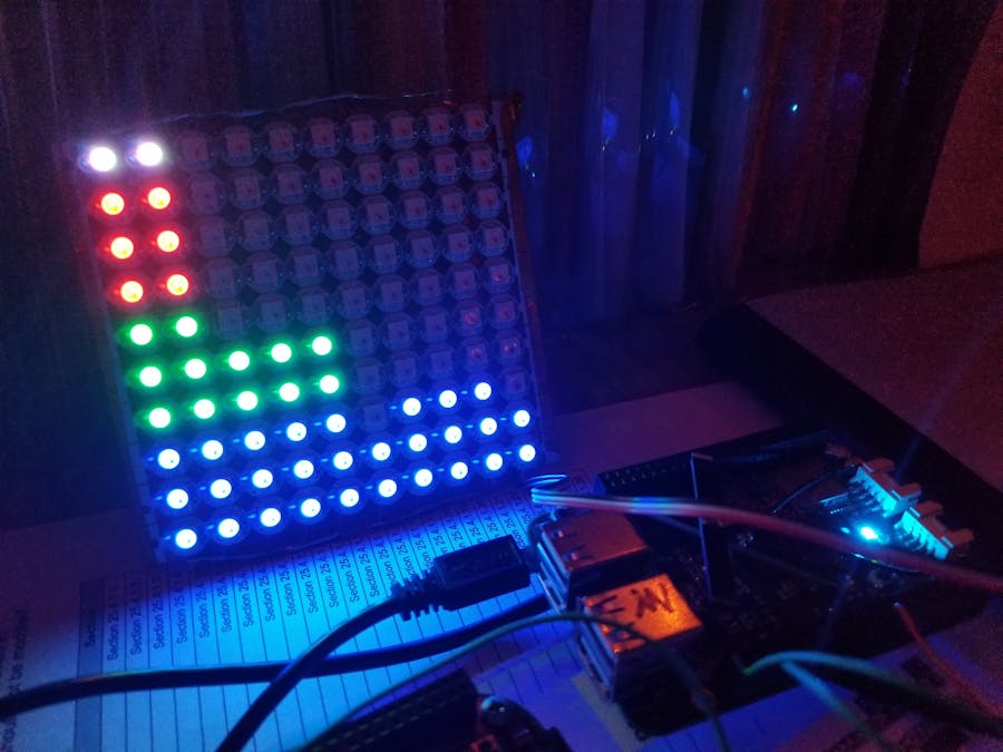 LED Matrix Audio Visualizer