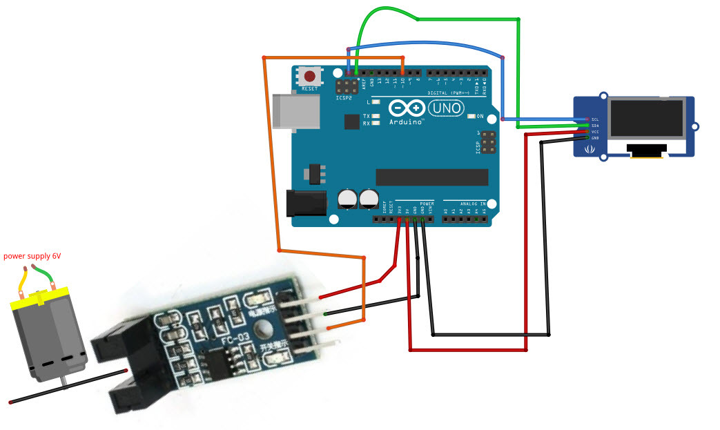 Control DC Motor With Encoder Optical Sensor Module FC-03 - Arduino ...