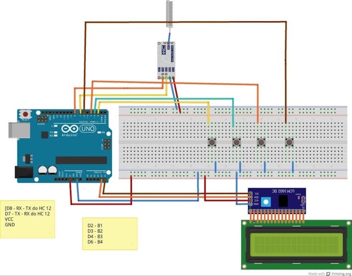 Figure 8 - Arduino Uno bomb circuit