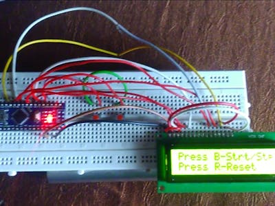 How to make stopwatch with arduino