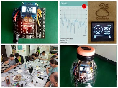 Build low cost air quality sensor CanAirIO without soldering