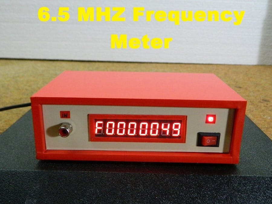 DIY 6.5MHz Frequency Meter with MAX7219 7-Segment LED Module