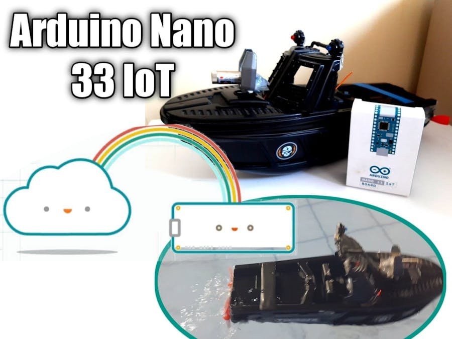 Boat with Arduino Nano 33 IoT on Arduino Cloud