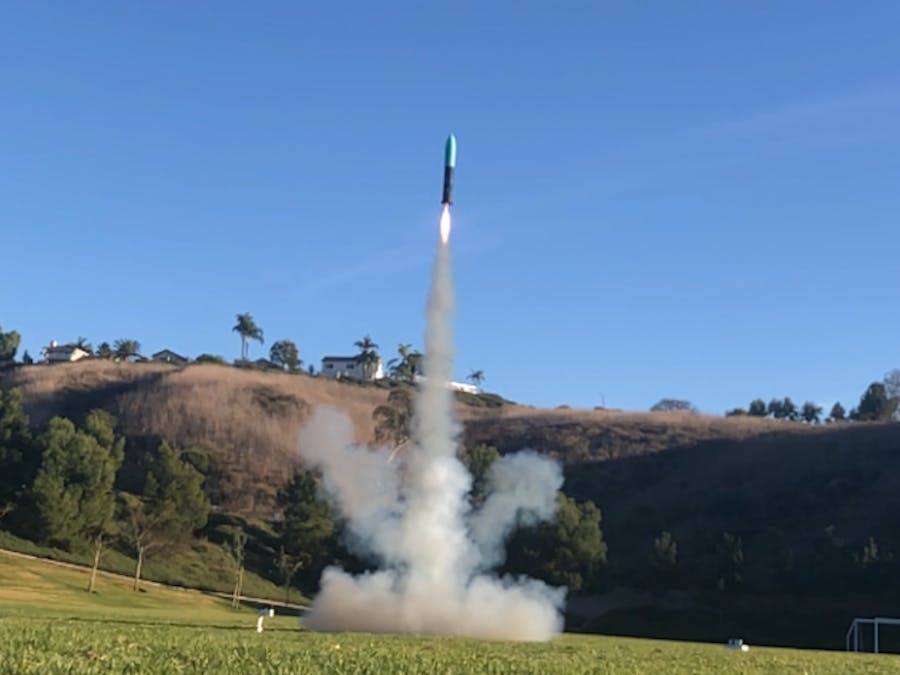 Thrust Vector Controlled Rocket