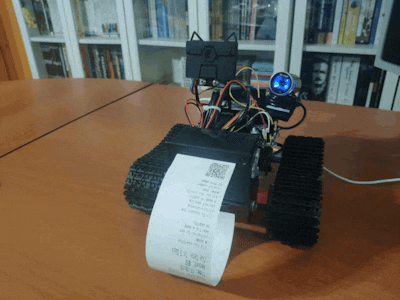 Web-Enabled ML Mask Detection Robot Fines w/ Penalty Receipt