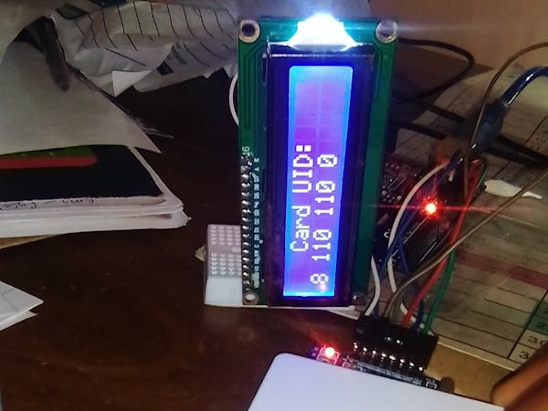 The Application Of Rfid Card And Arduino With I2c Lcd Arduino Project Hub 