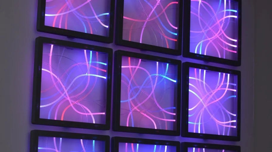 fiber optic light wall