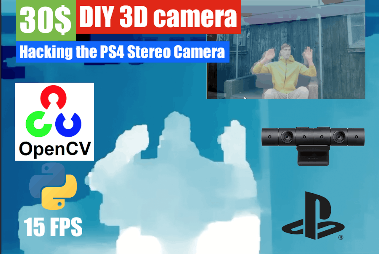 PS4 camera: DIY Cheap High Resolution 3D Depth Camera 